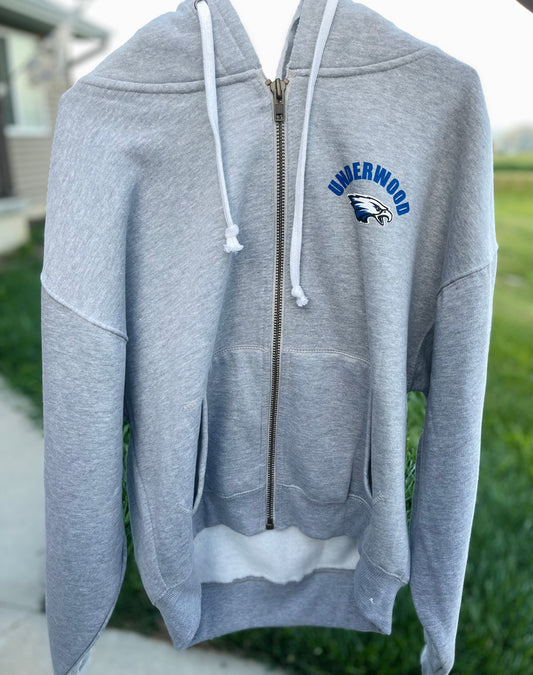Underwood Athletic Heather Boxy Full Zip Hoodie