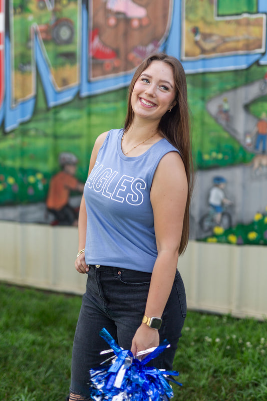 Muscle Tank - Lavender Blue - Eagles (Bella Canvas)