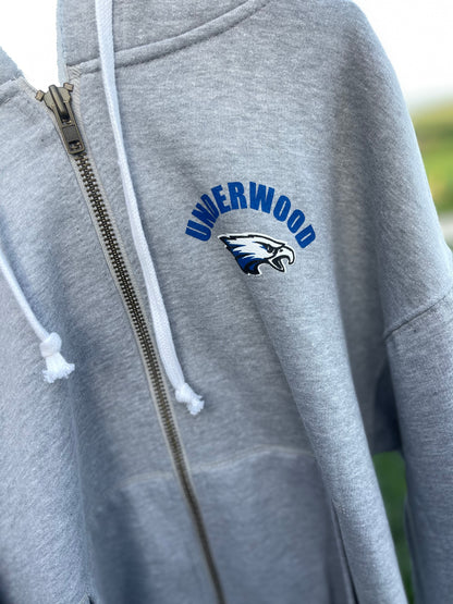 Underwood Athletic Heather Boxy Full Zip Hoodie