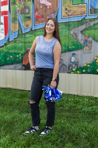 Muscle Tank - Lavender Blue - Eagles (Bella Canvas)